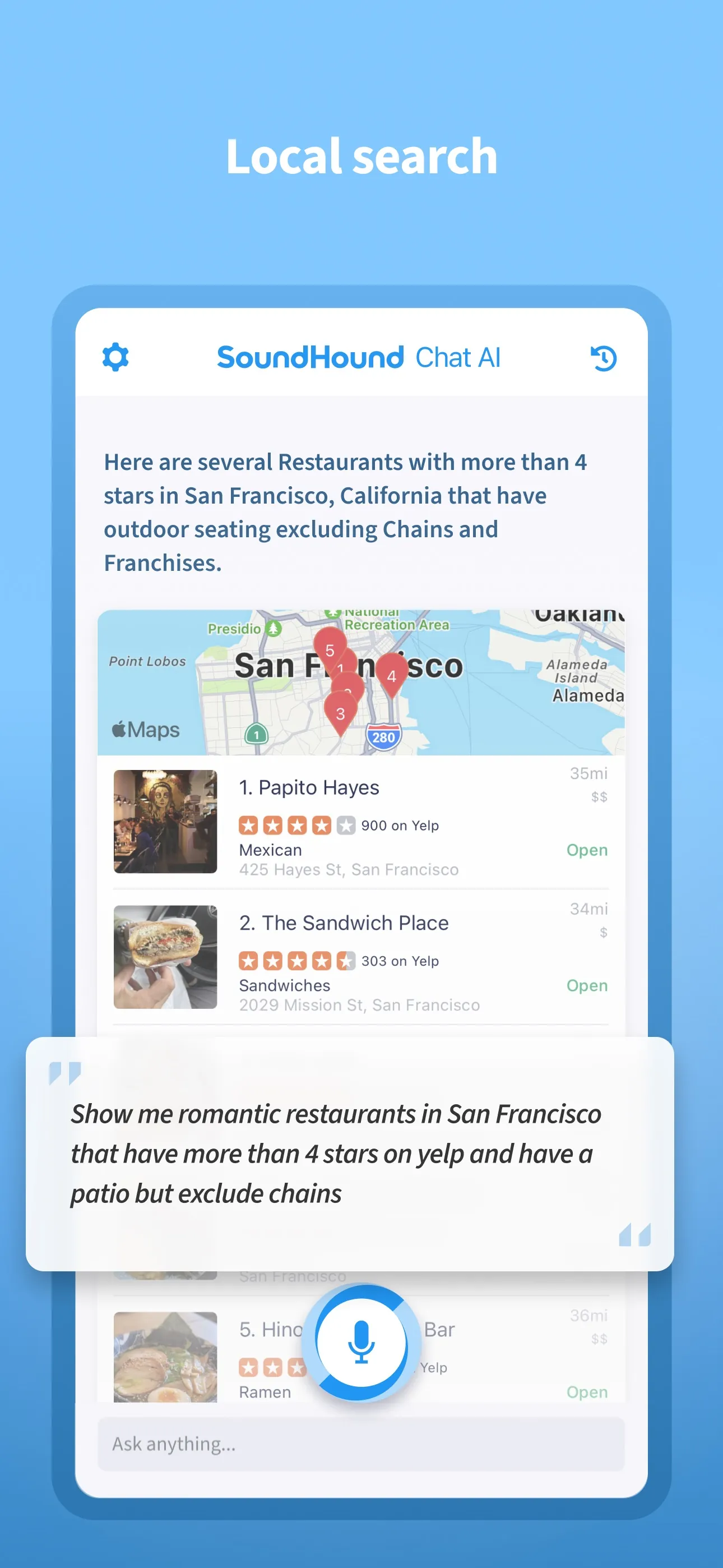 SoundHound Chat AI App iphone screenshot 2