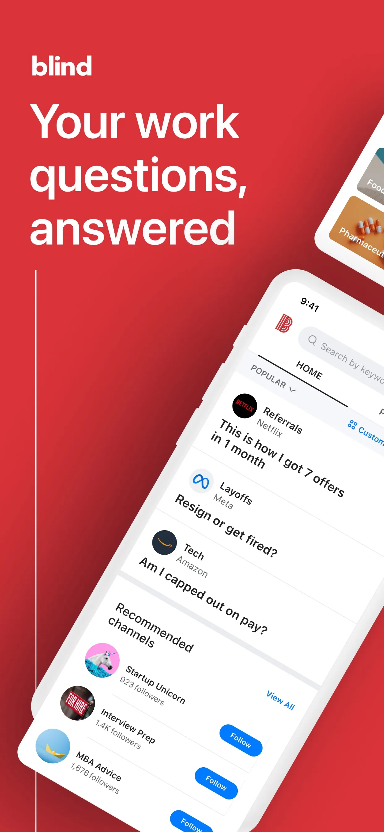 Blind - Professional Community iphone screenshot 1