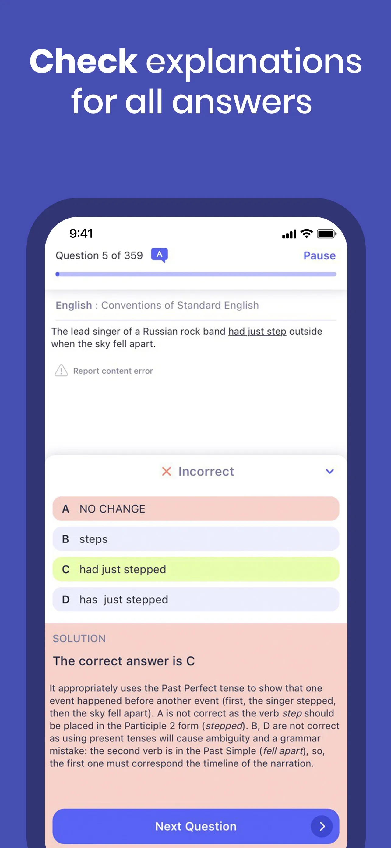 PerfectPrep - ACT & SAT Prep iphone screenshot 6