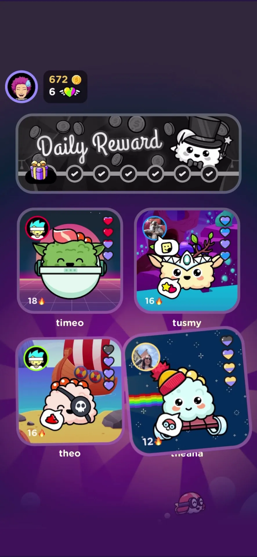 SUSH Virtual Pet Grow & Evolve iphone screenshot 1