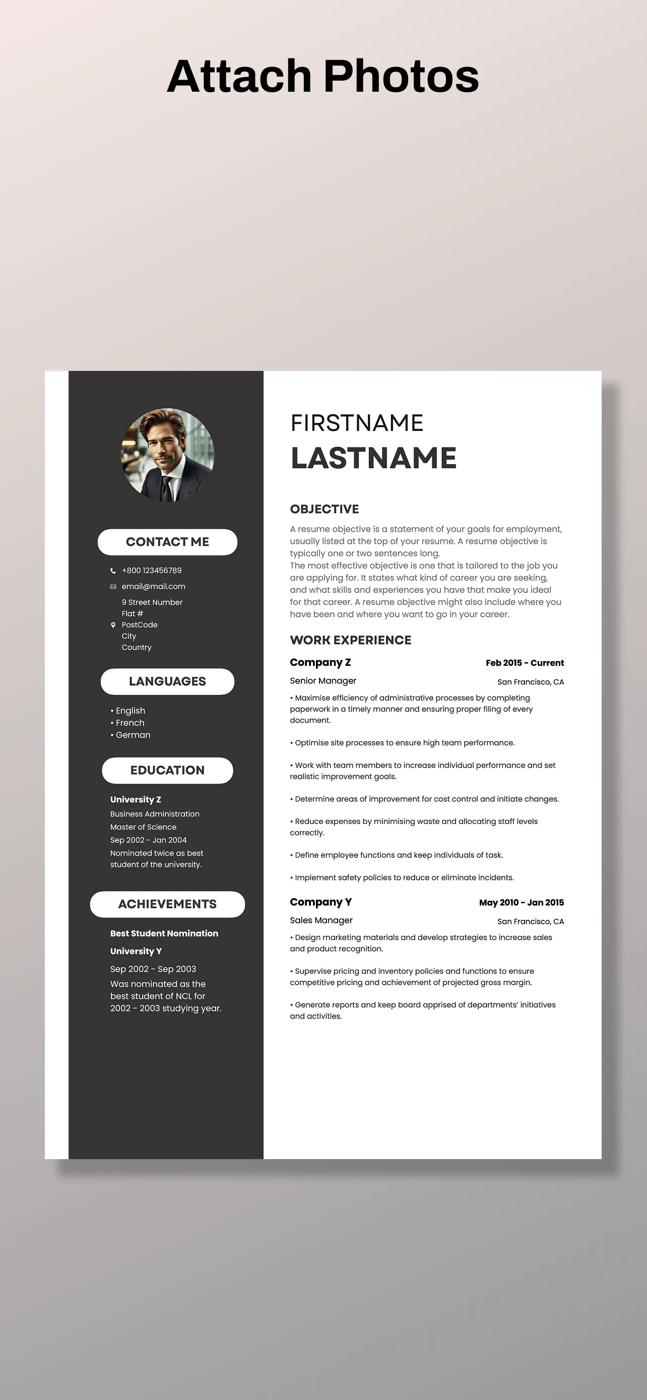 Professional Resume Builder iphone screenshot 2