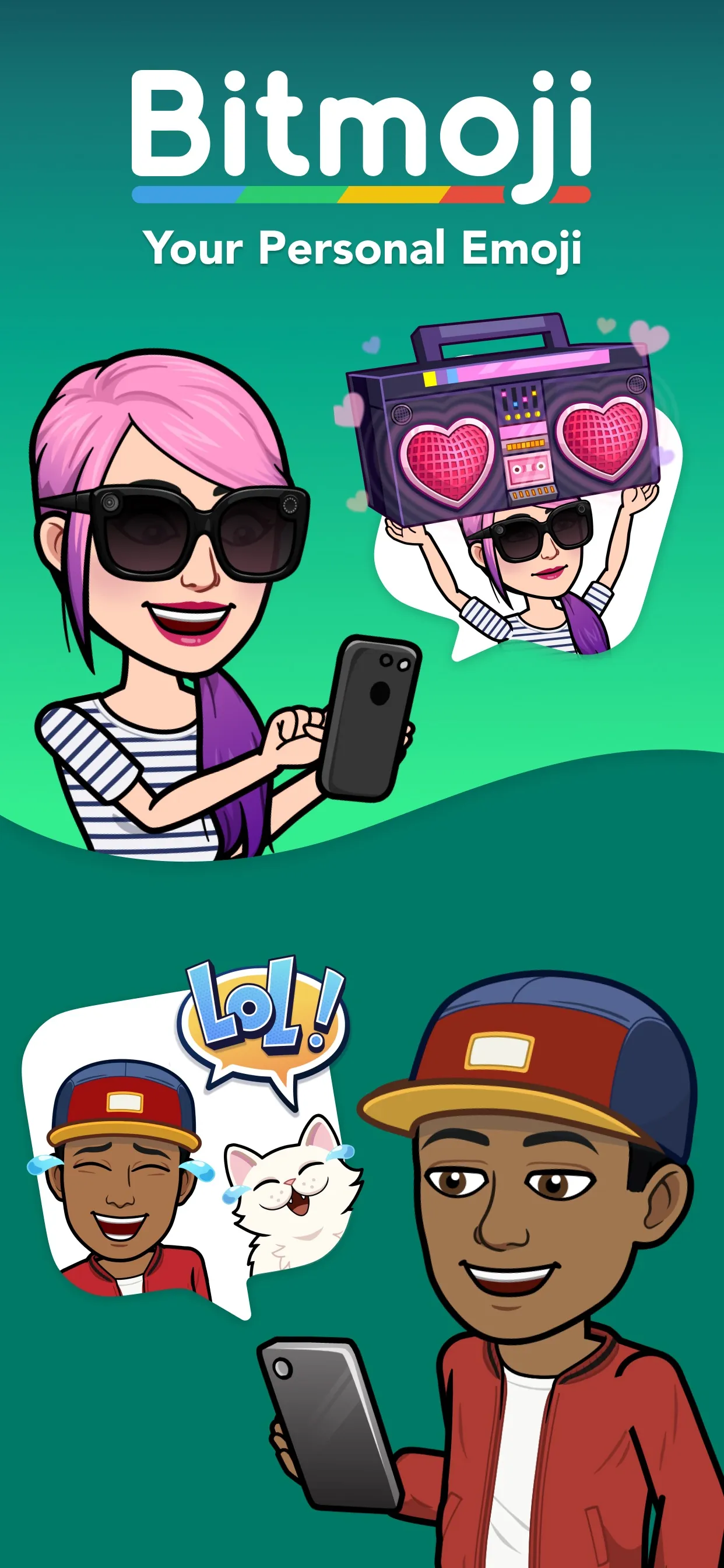 Bitmoji iphone screenshot 1