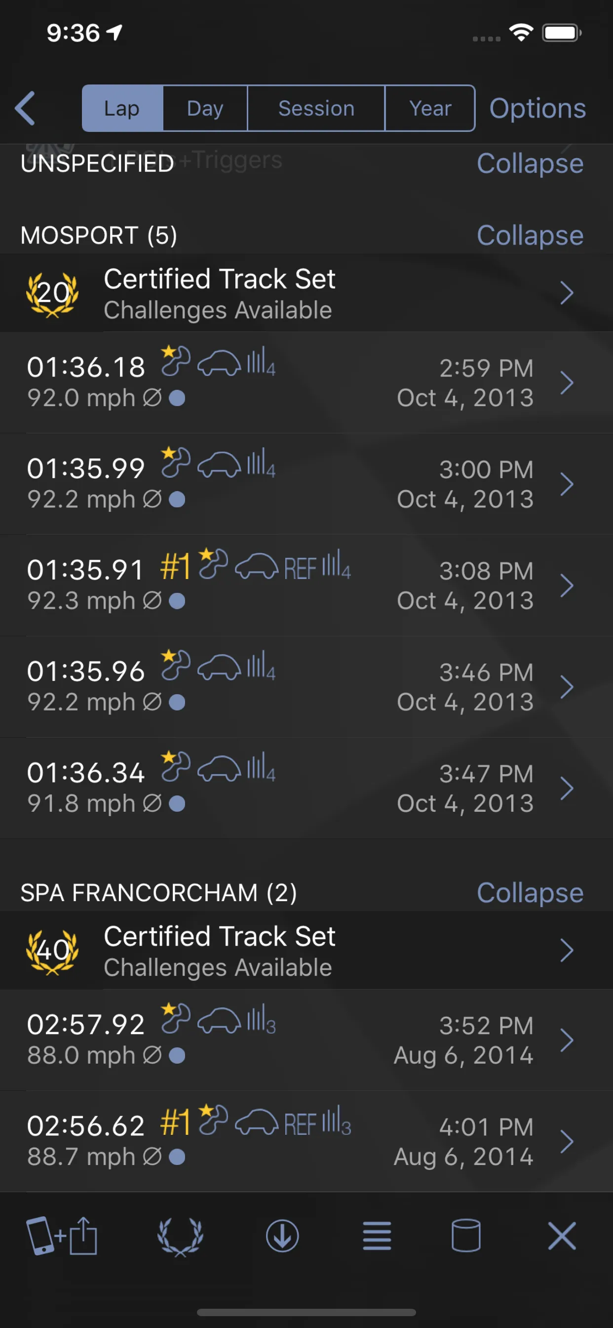 Harry's LapTimer Petrolhead iphone screenshot 7