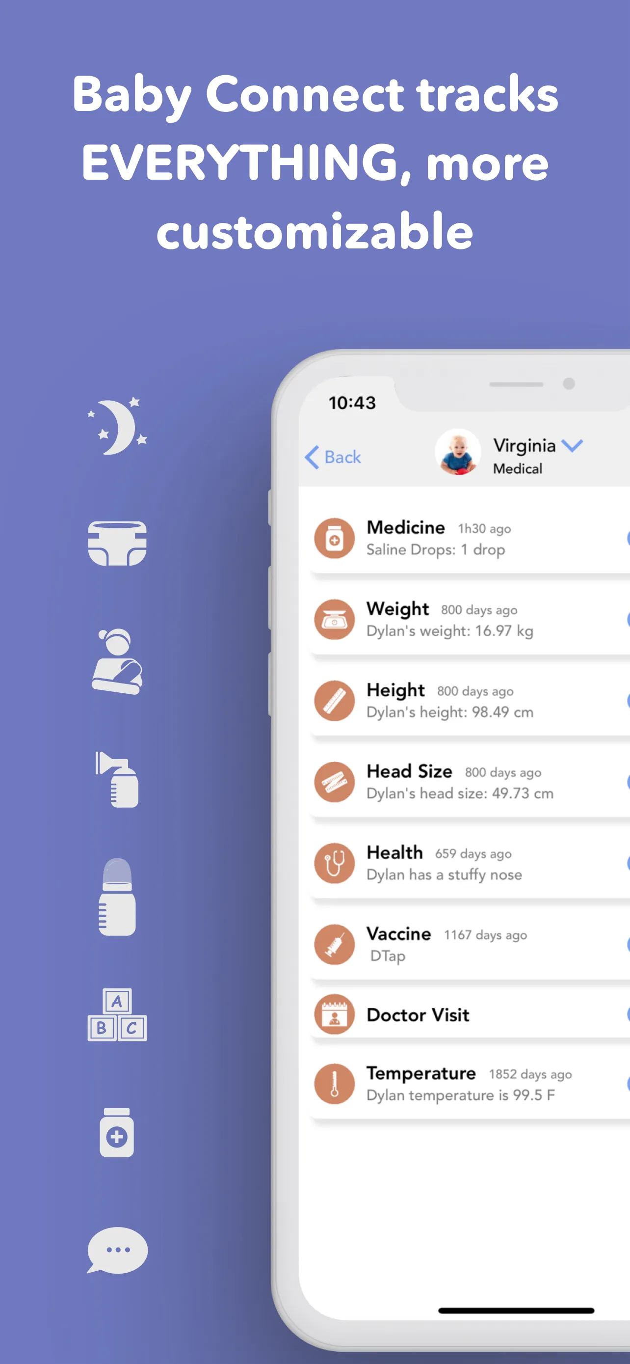 Baby Connect: Newborn Tracker iphone screenshot 3