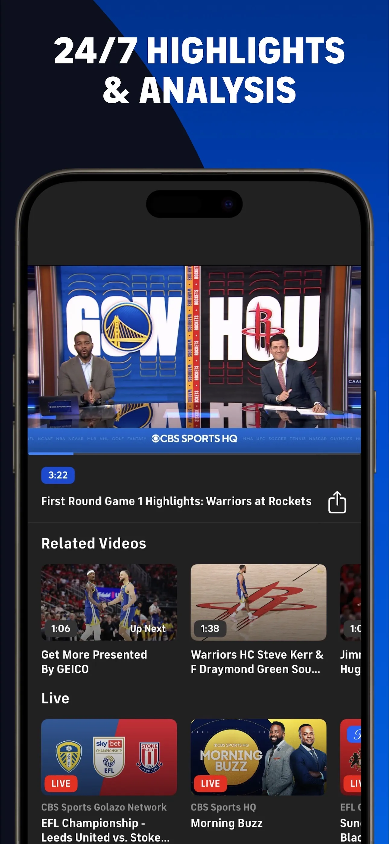CBS Sports App: Scores & News iphone screenshot 5