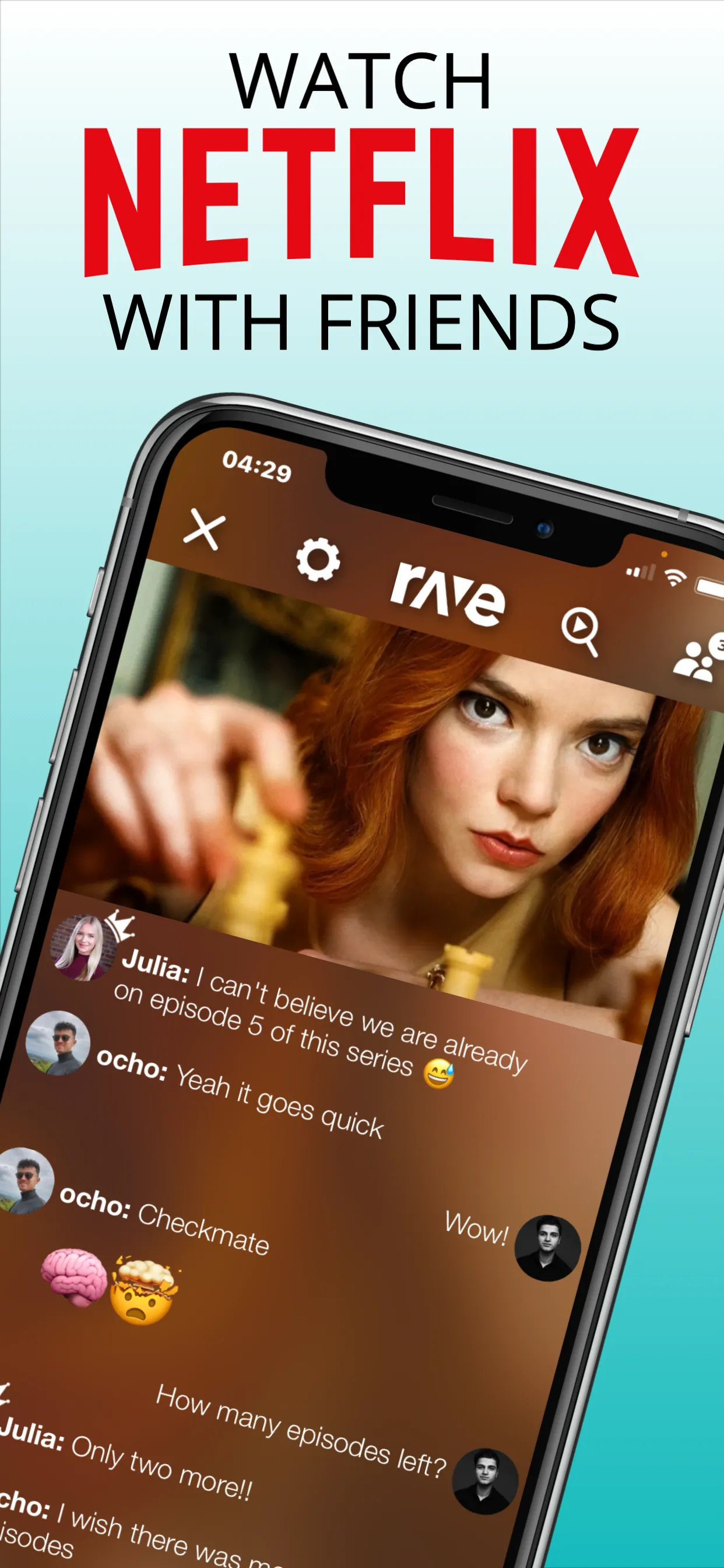 Rave - Watch Party iphone screenshot 1