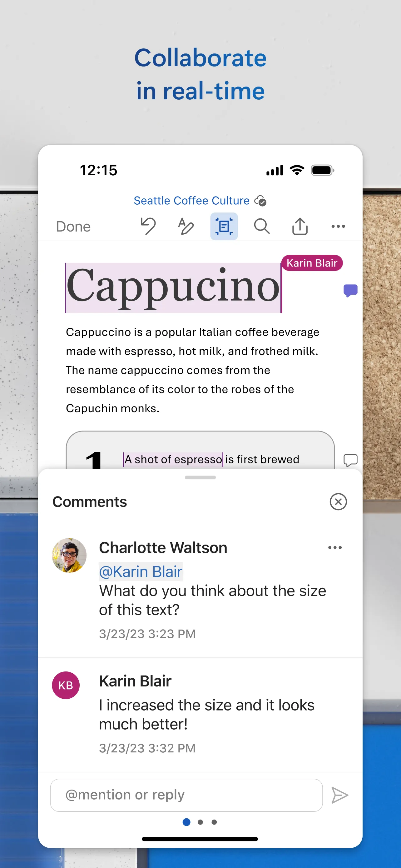 Microsoft Word iphone screenshot 7