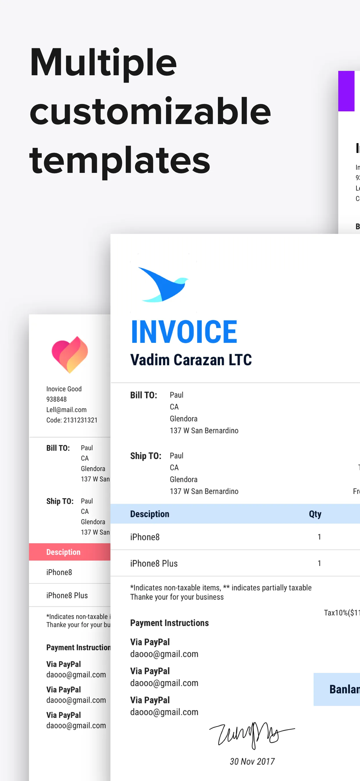 Swift Invoice, Invoice Maker, iphone screenshot 6
