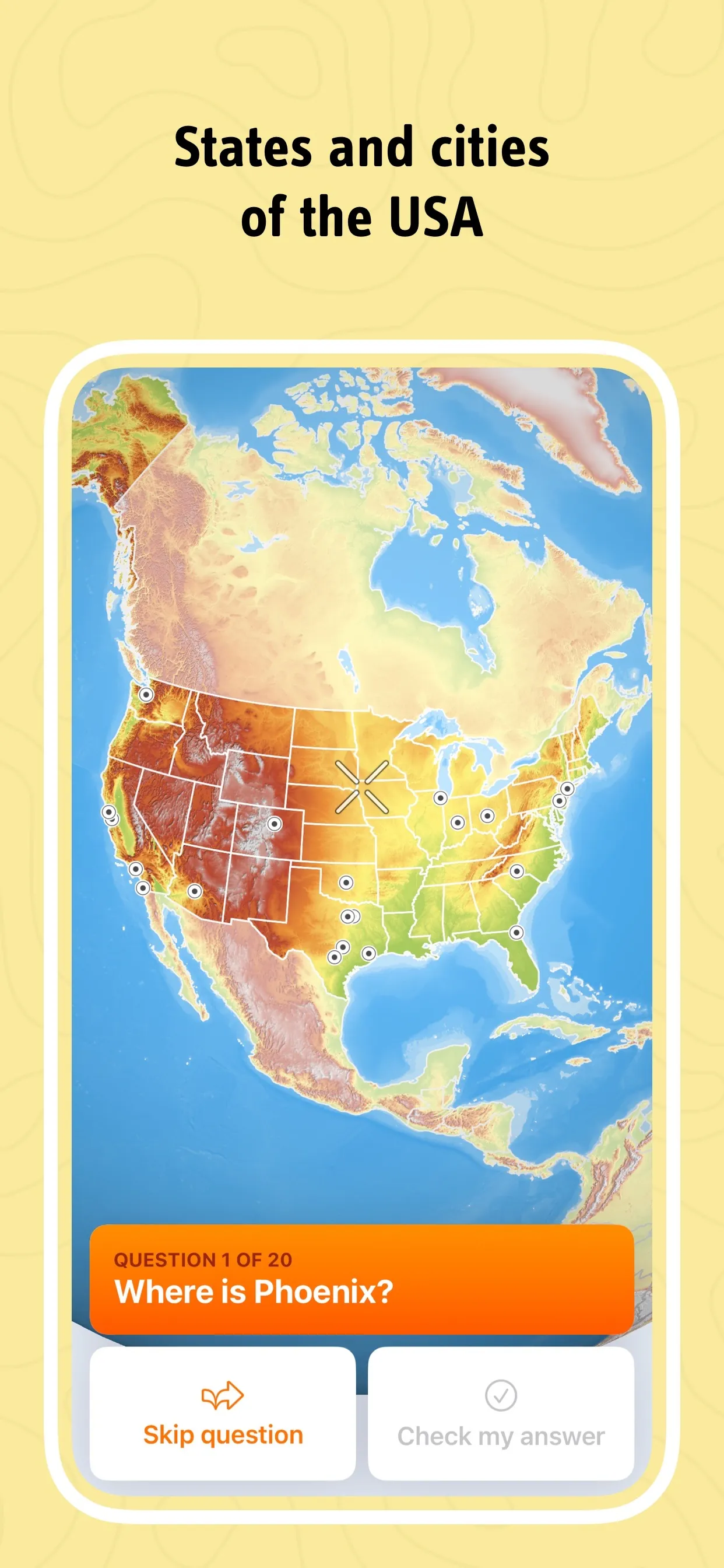 geotrainer: Geography Map Quiz iphone screenshot 3