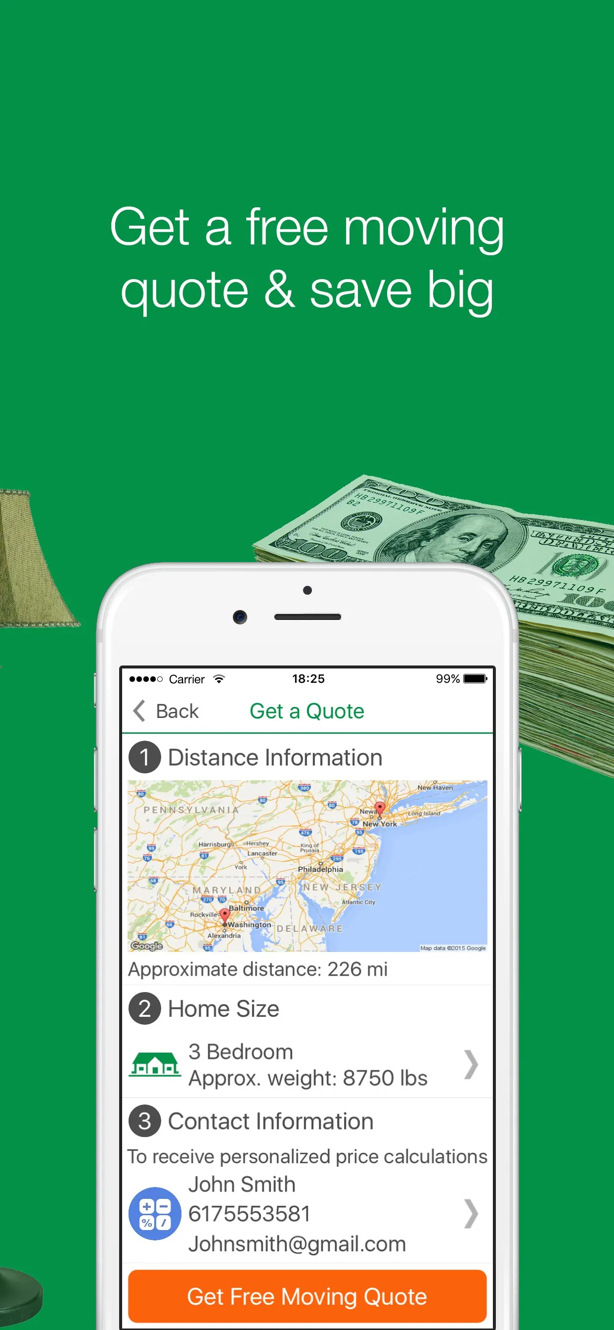 MoveAdvisor: Moving App iphone screenshot 5