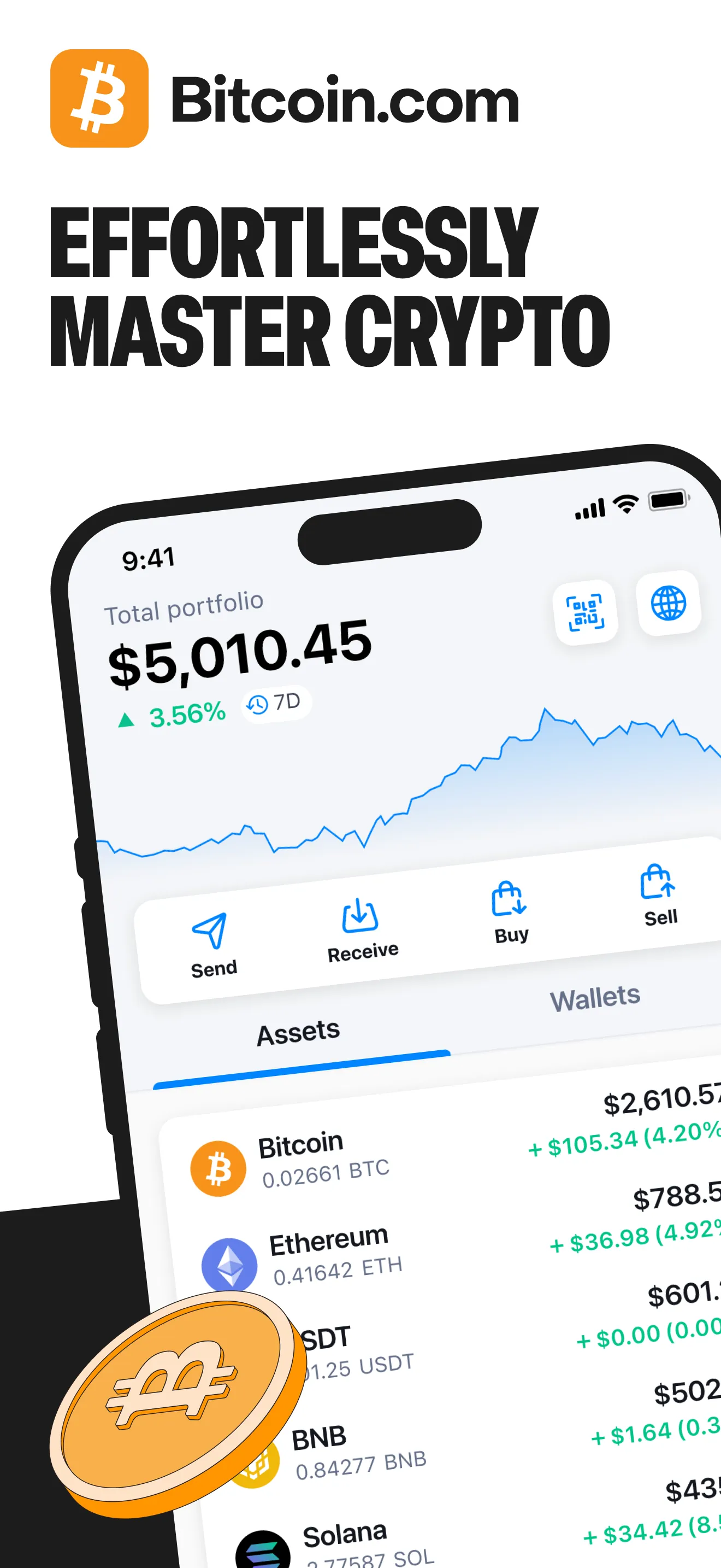 Bitcoin.com Wallet: Buy, sell iphone screenshot 1