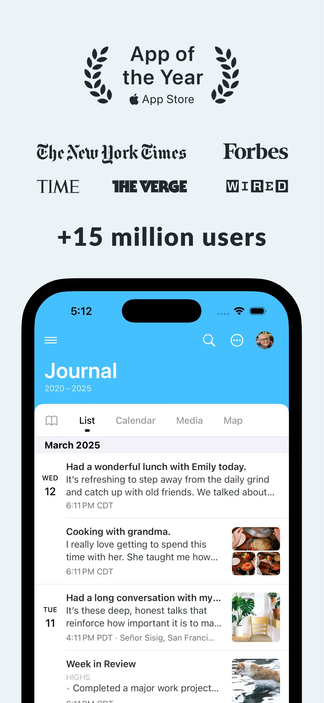 Day One Journal: Private Diary iphone screenshot 1