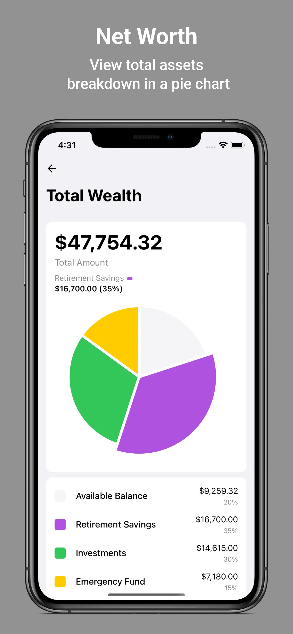 Financial Tracker App iphone screenshot 9