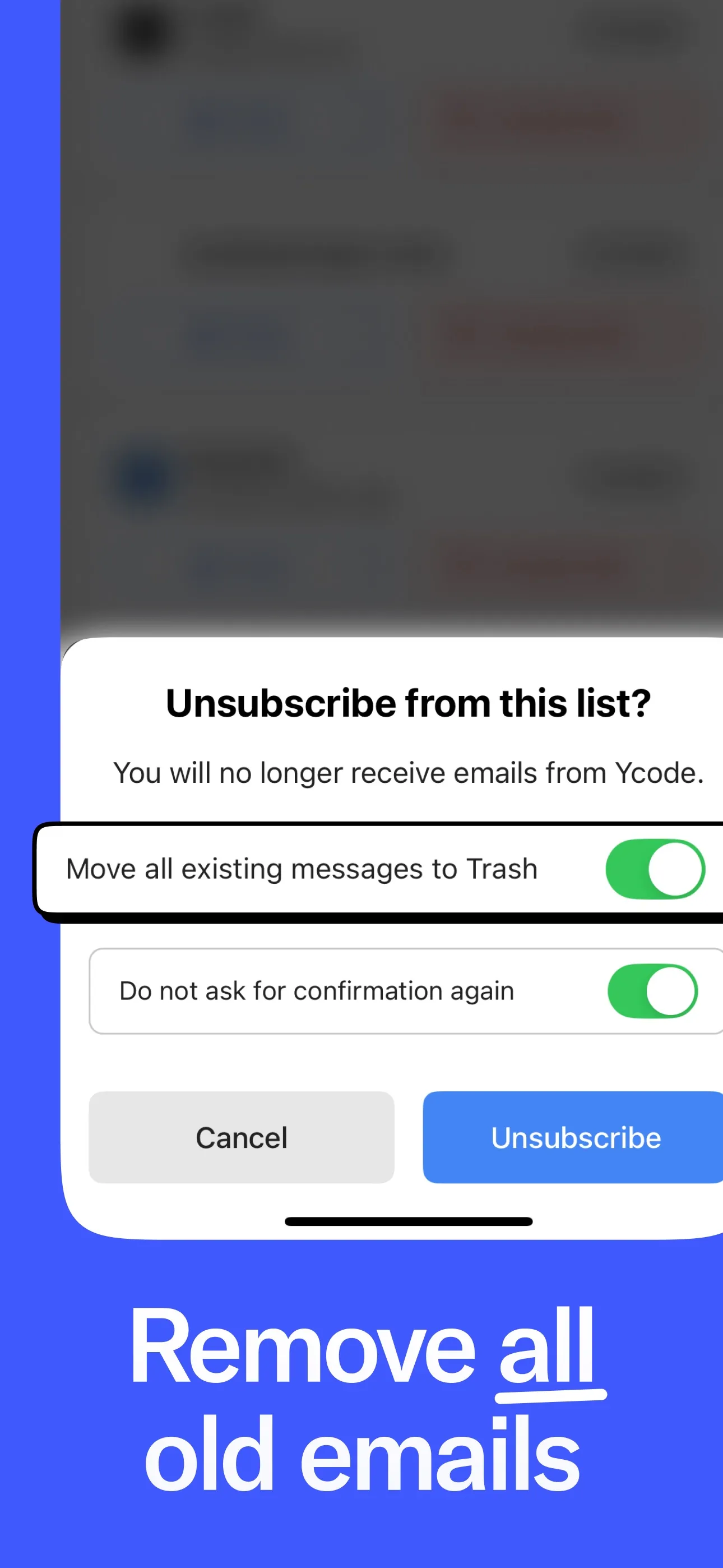 Trimbox: Email Cleaner iphone screenshot 4