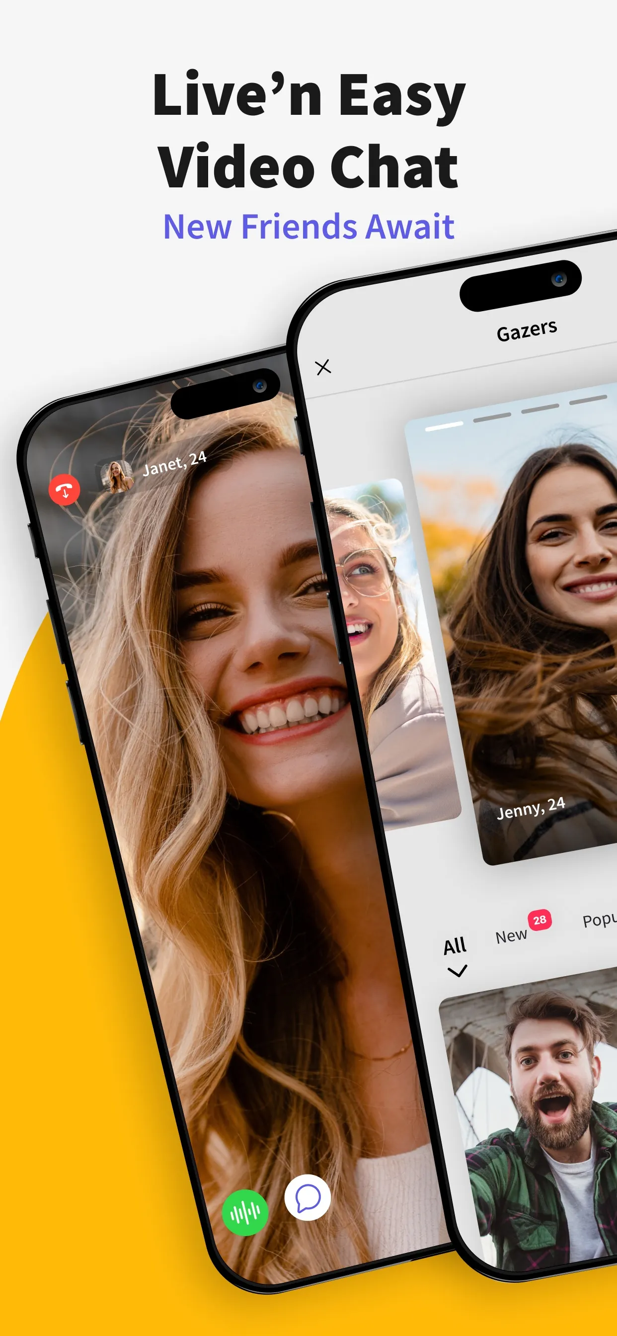 Gaze: Live Video Chat App iphone screenshot 1