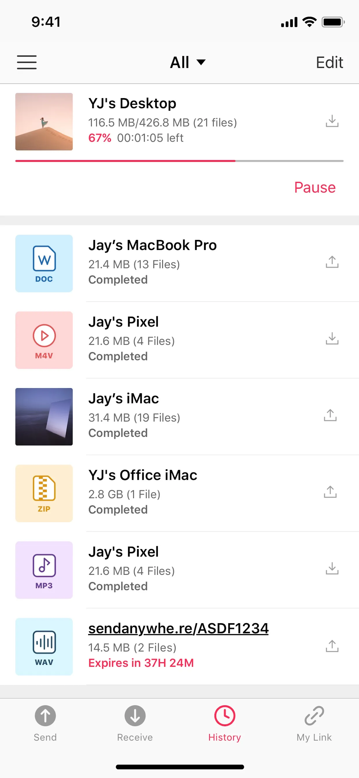 Send Anywhere - File Transfer iphone screenshot 4