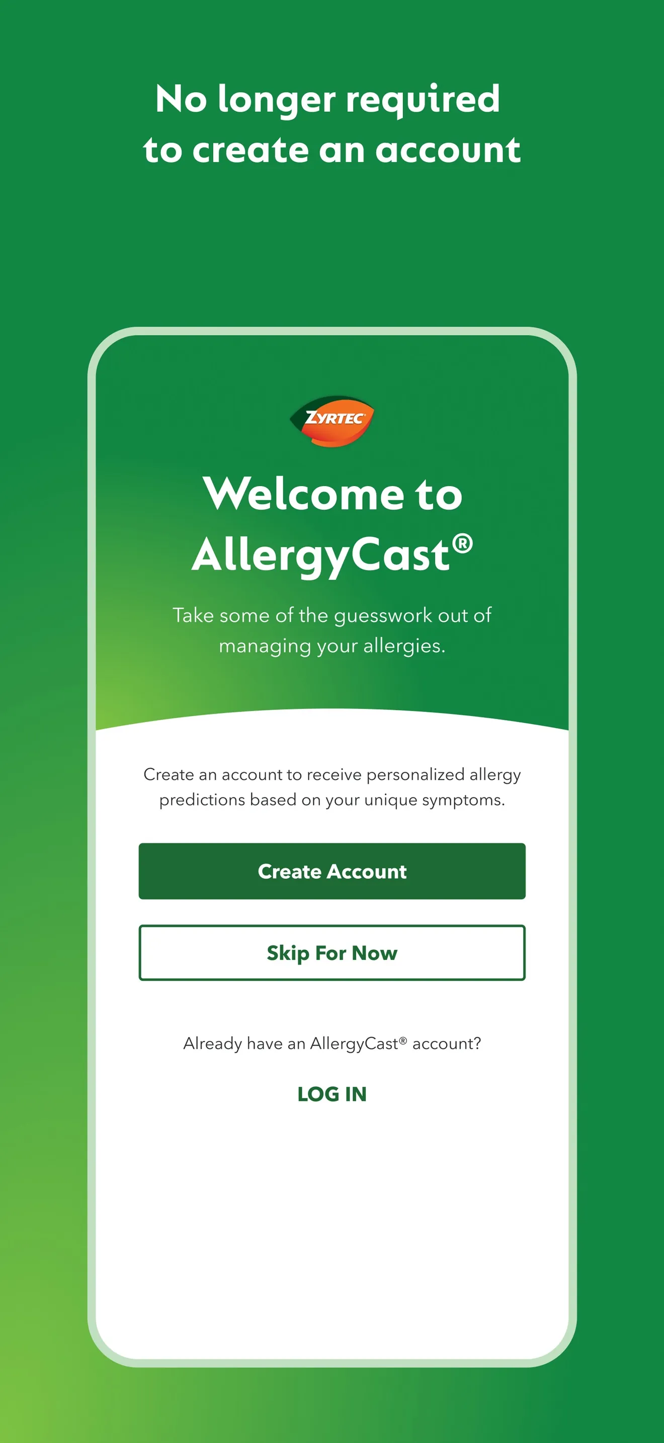 ZYRTEC® ALLERGYCAST® iphone screenshot 7