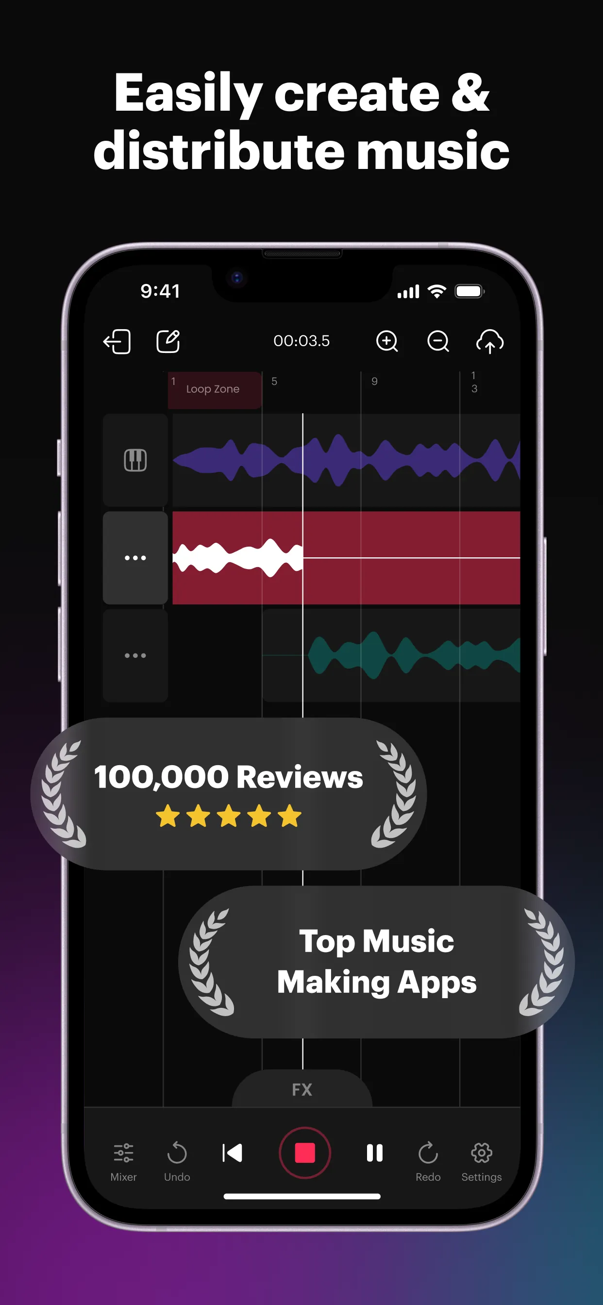 Rapchat: Music Maker Studio iphone screenshot 1