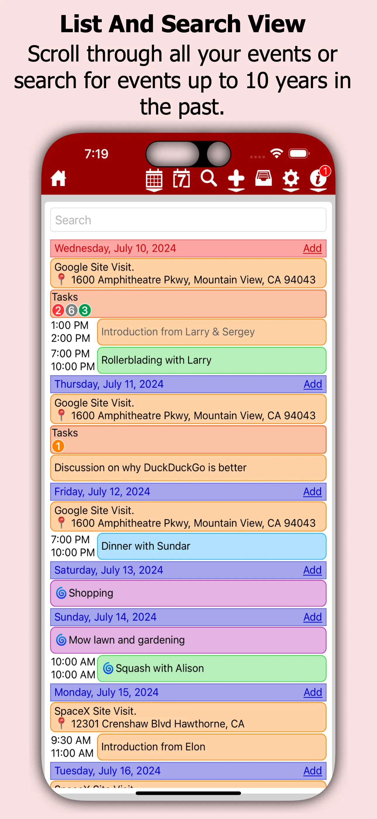 myCal PRO Planner iphone screenshot 8