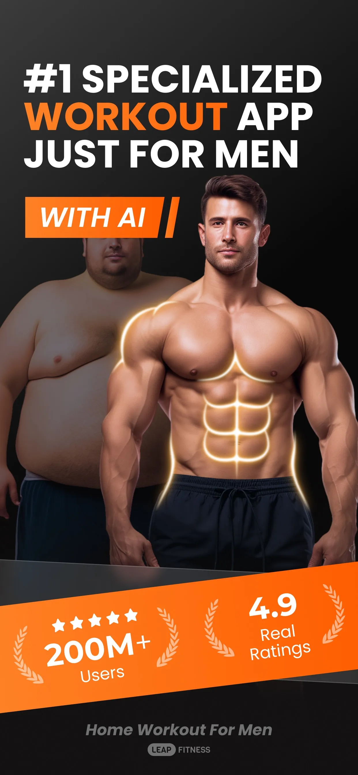 Home Workout for Men iphone screenshot 1