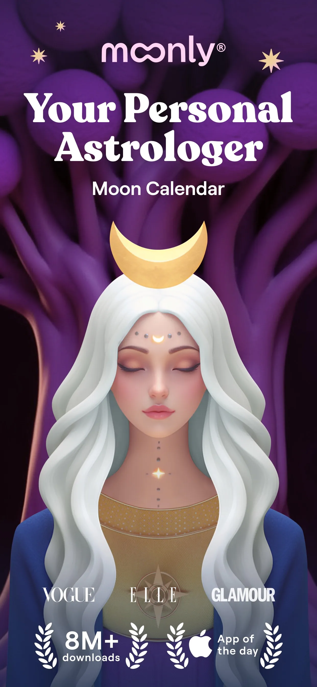 Moonly: Moon Phases & Calendar iphone screenshot 1