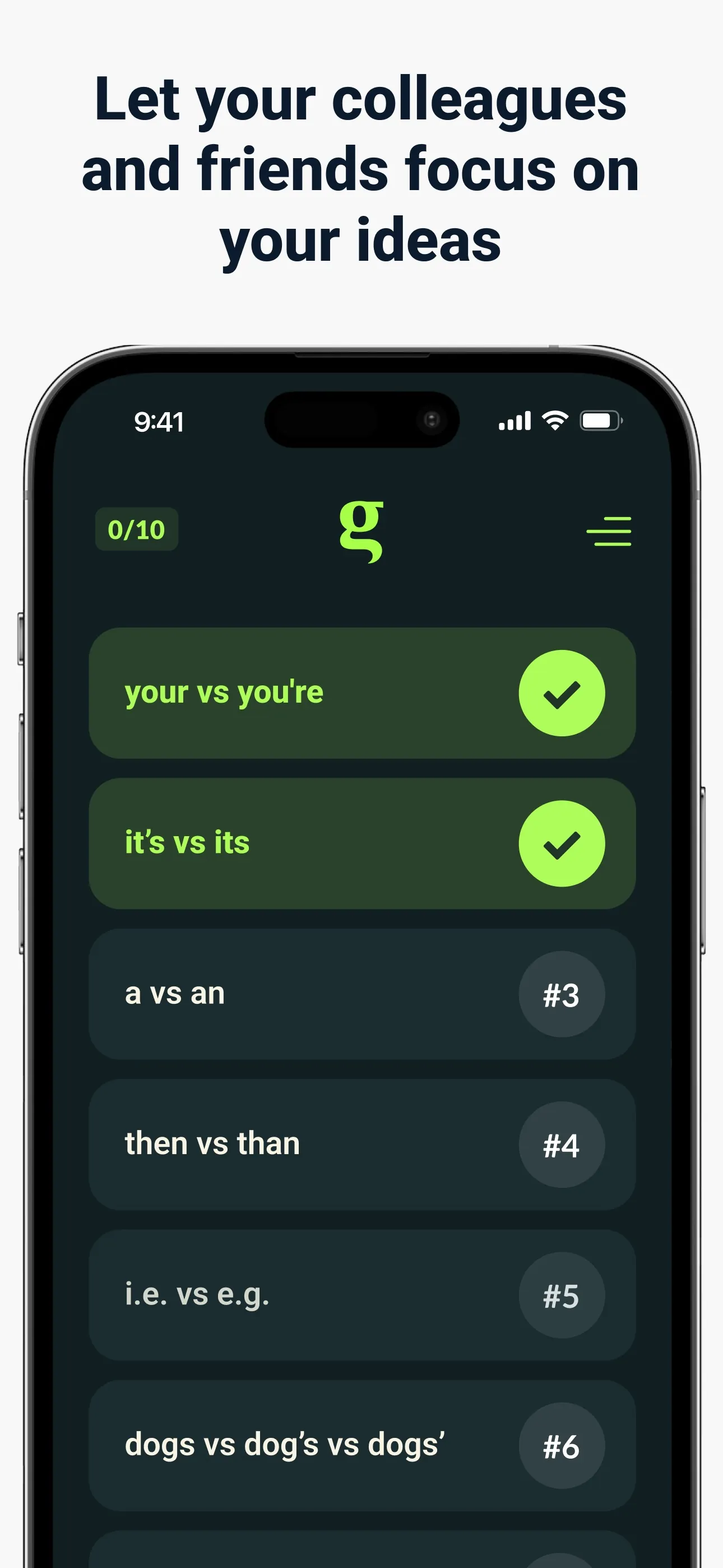 Grammar Fix iphone screenshot 1