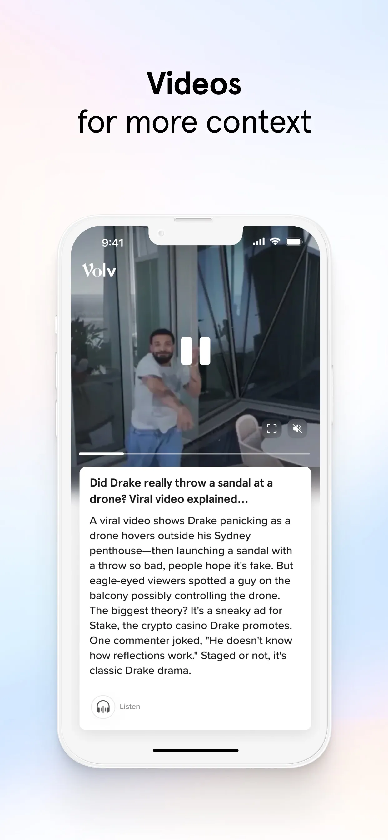Volv - Curated 9-Second News iphone screenshot 8