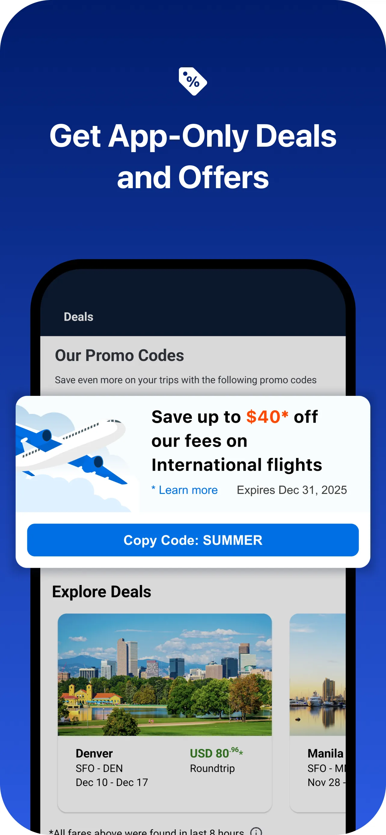 CheapOair: Cheap Flight Deals iphone screenshot 2