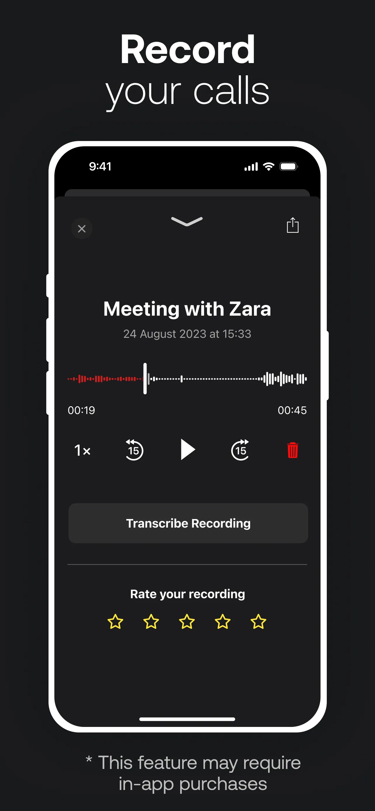 TapeACall: Call Recorder iphone screenshot 2