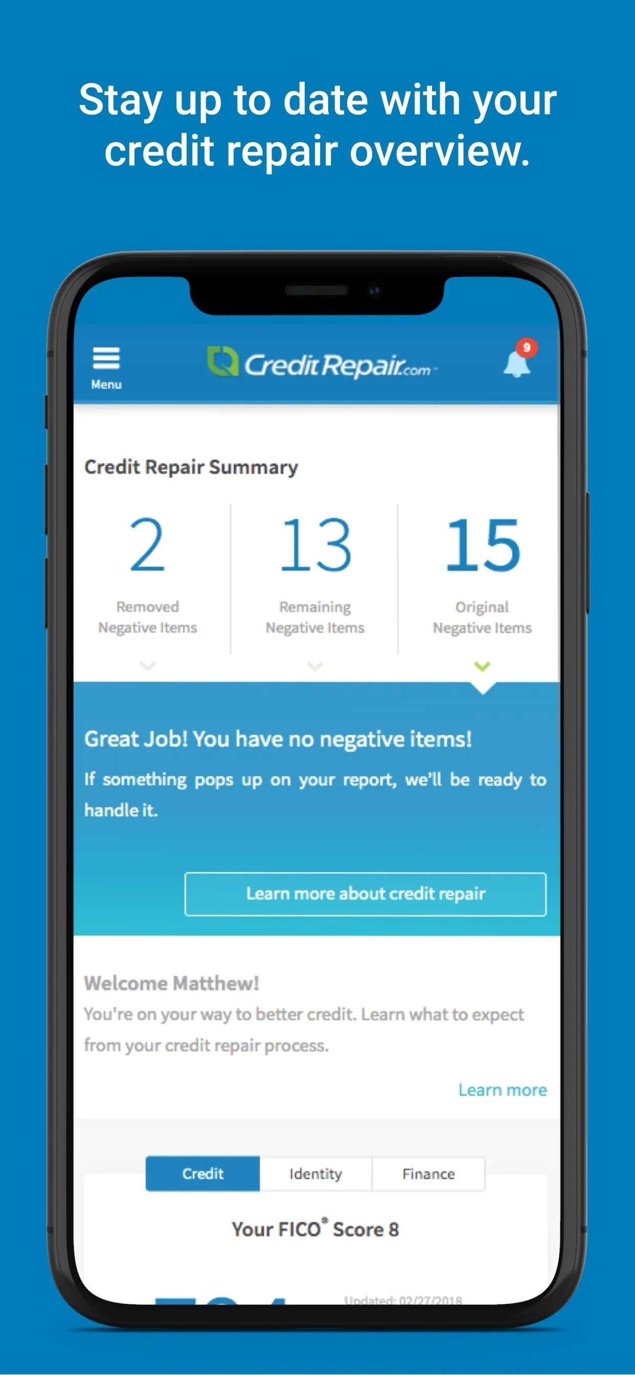 CreditRepair iphone screenshot 3