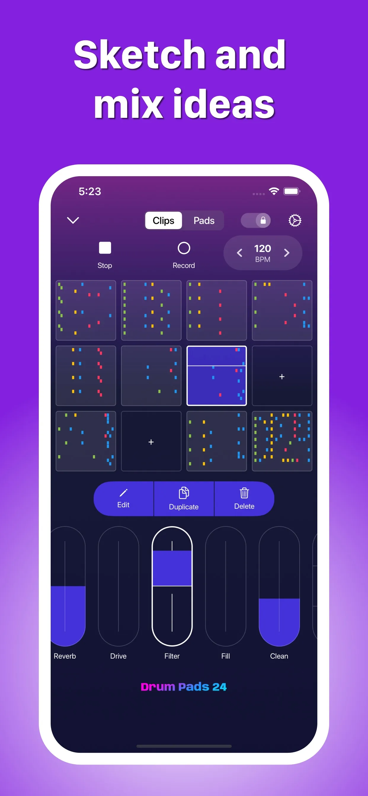 Drum Pads 24 Beat Maker Music iphone screenshot 4
