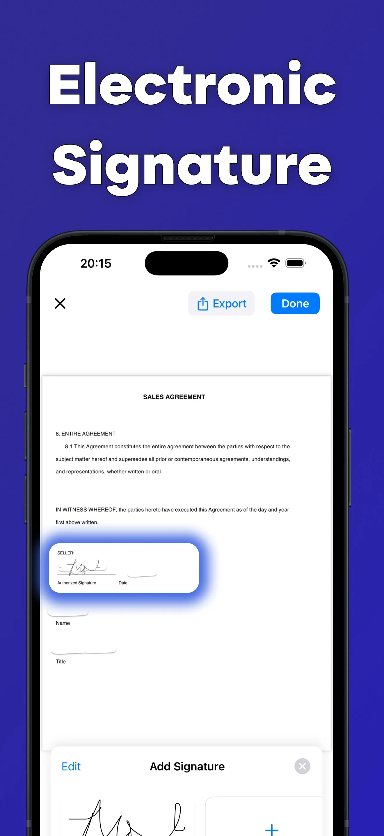 PDF Signer - Signing Documents iphone screenshot 3