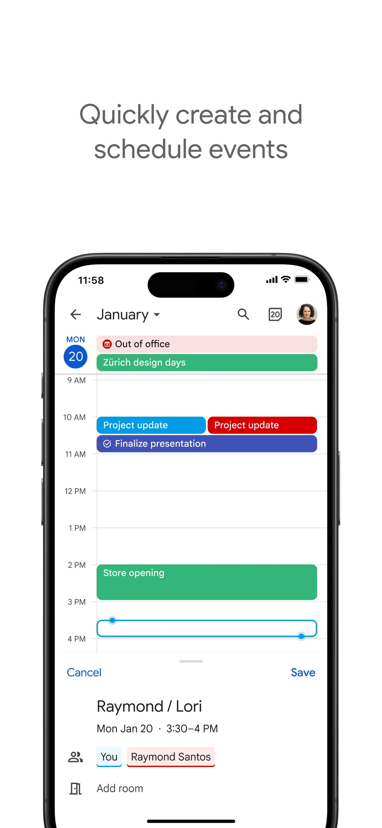 Google Calendar: Get Organized iphone screenshot 2