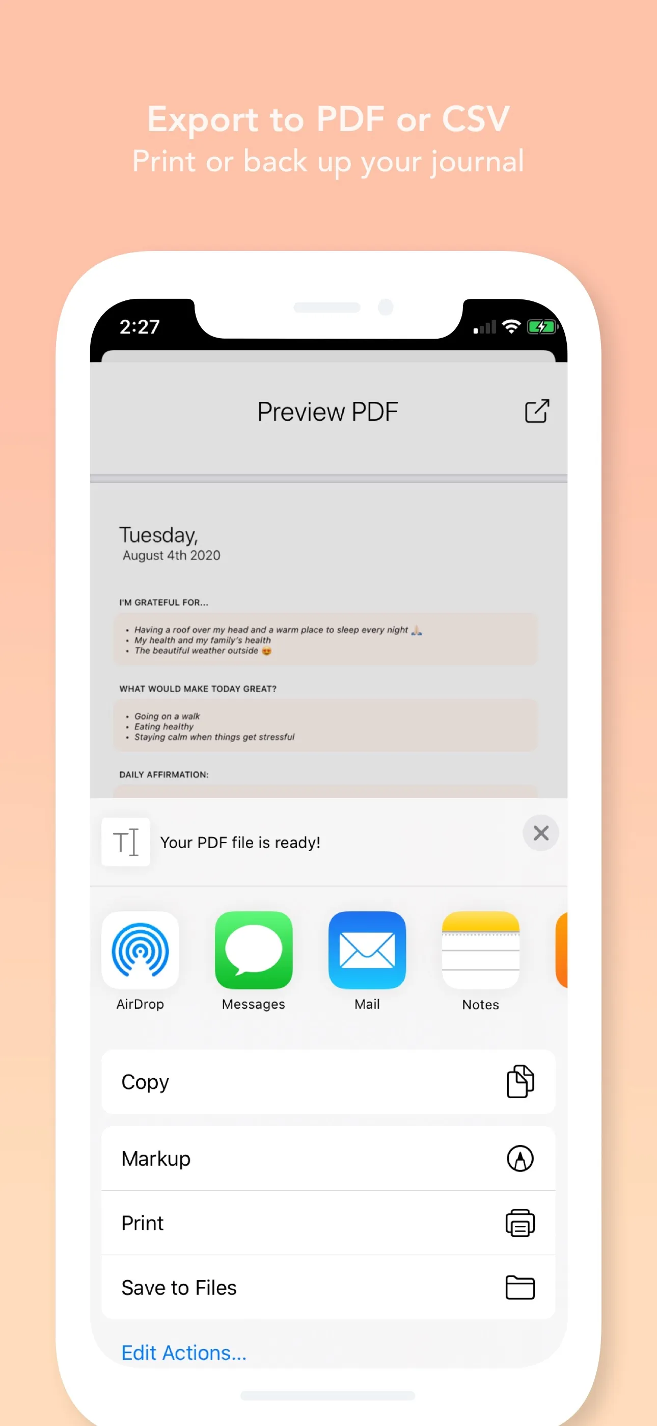 Morning! - Gratitude Journal iphone screenshot 8