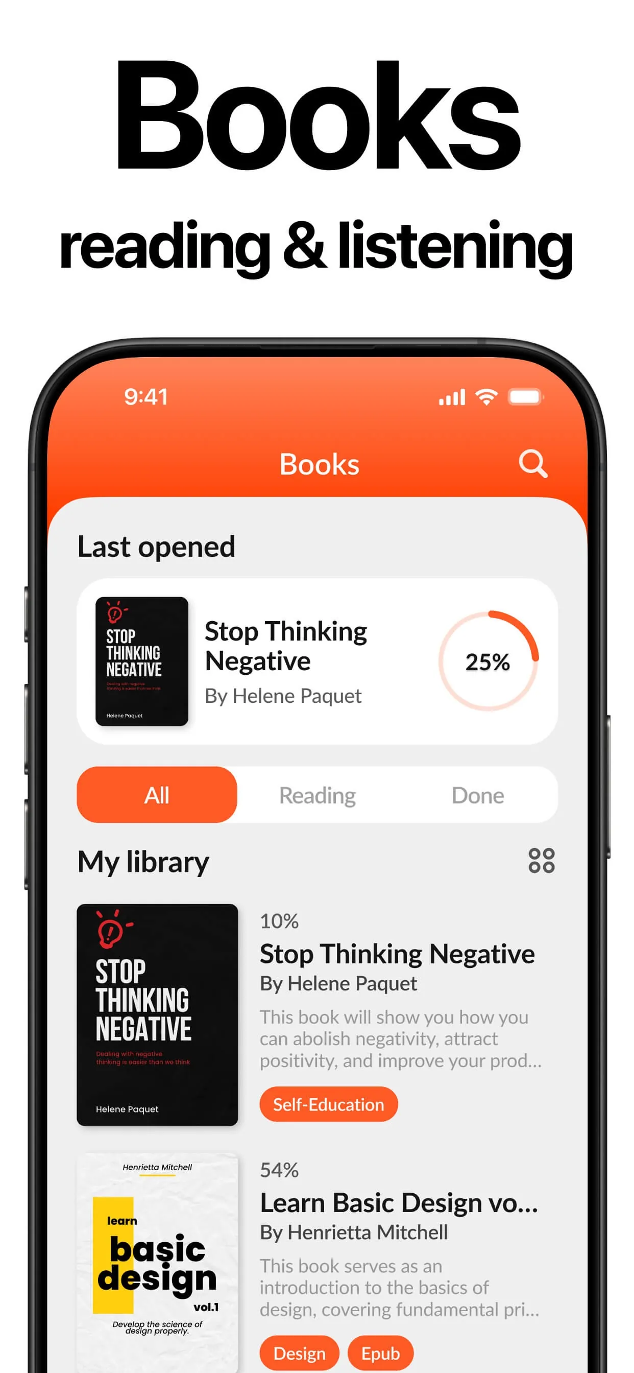 ePub Reader & eBook Tracker iphone screenshot 1