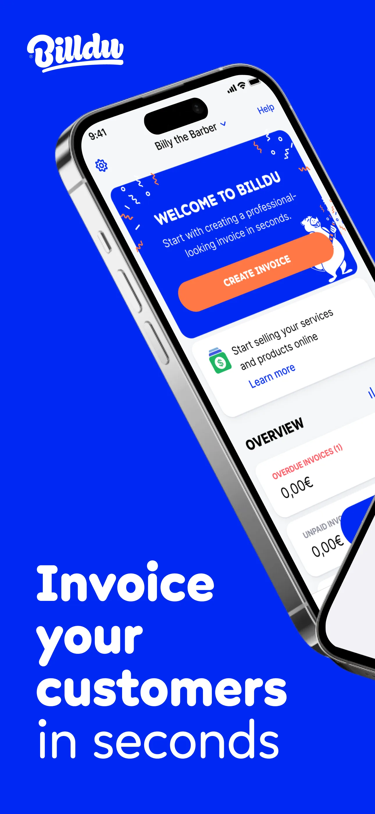 Invoice Maker, Estimate Billdu iphone screenshot 1