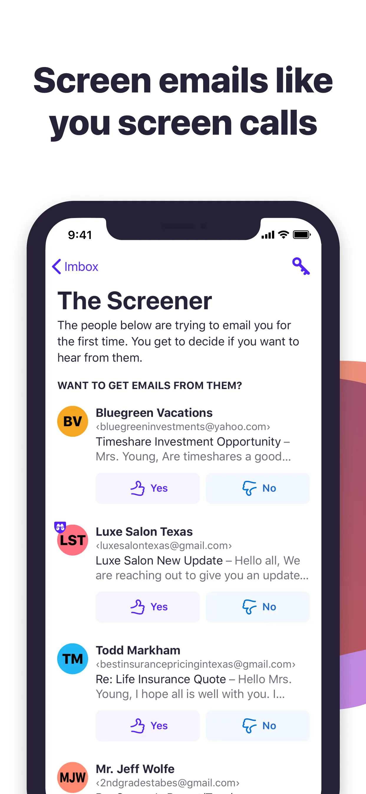 HEY Email iphone screenshot 2