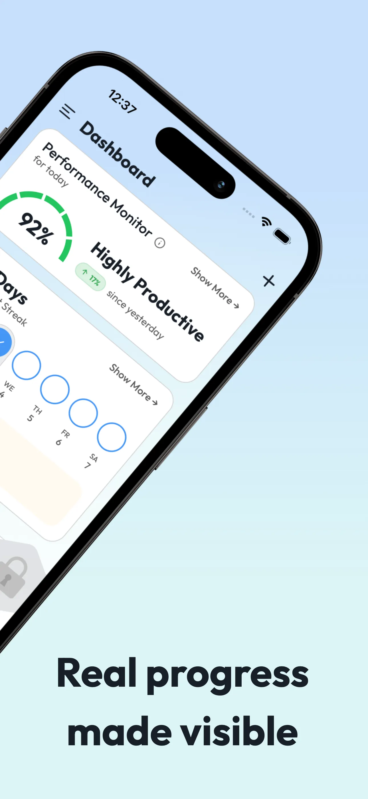 Goals Tracker & Productivity iphone screenshot 2