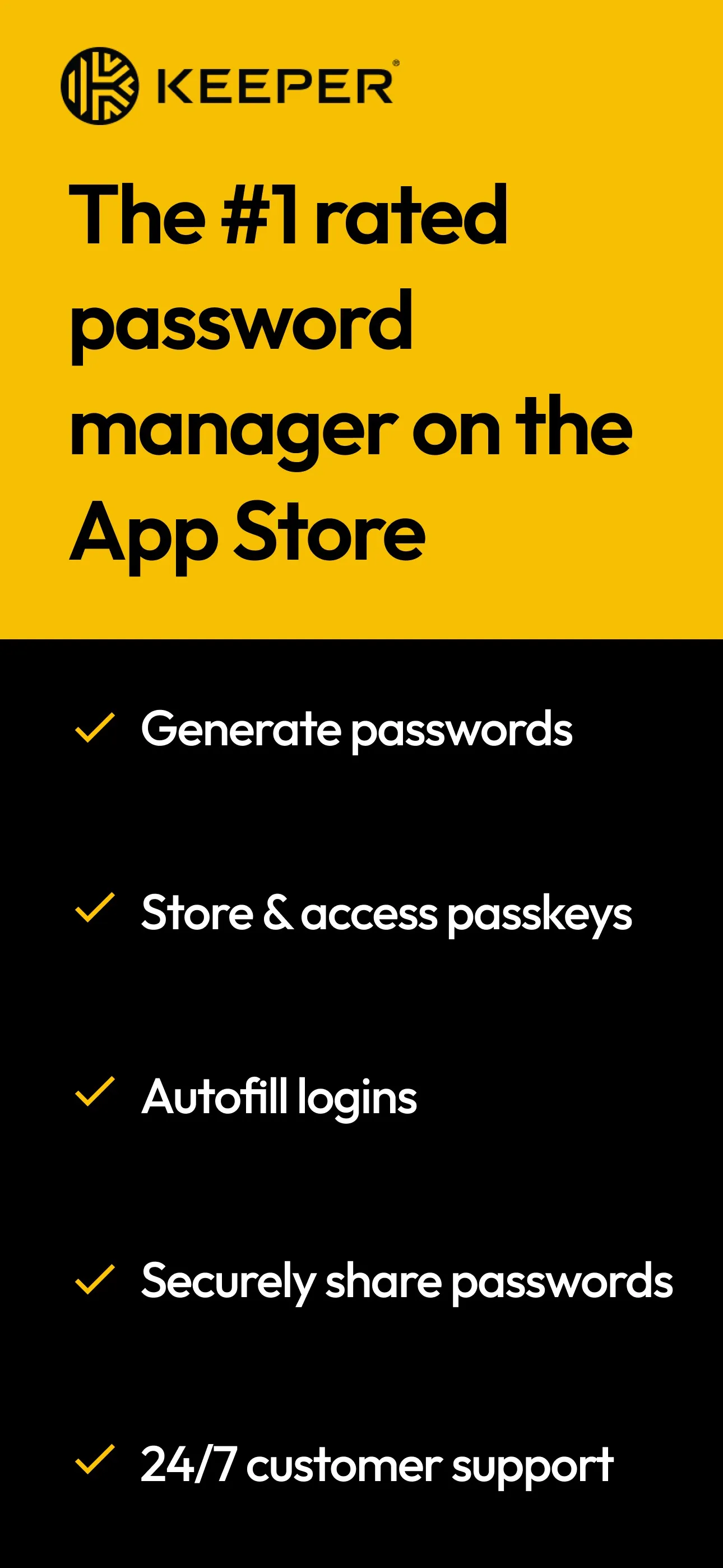Keeper Password Manager iphone screenshot 1