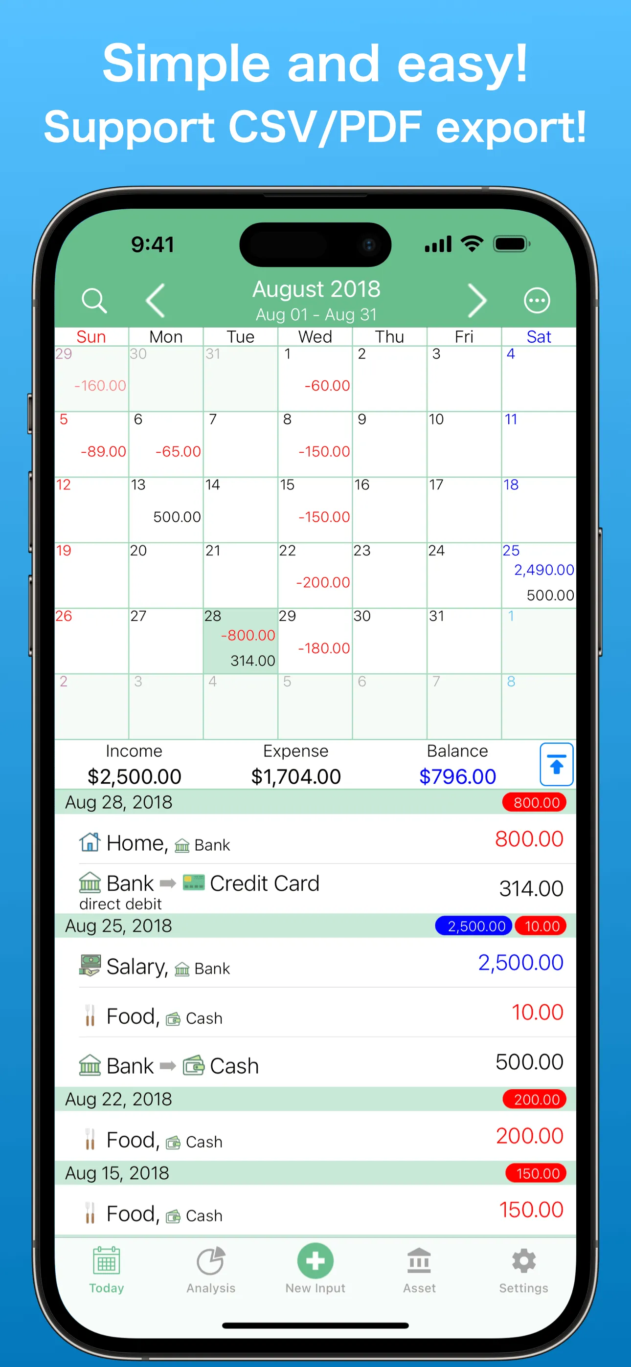 Household Accounts! Moneysave iphone screenshot 1