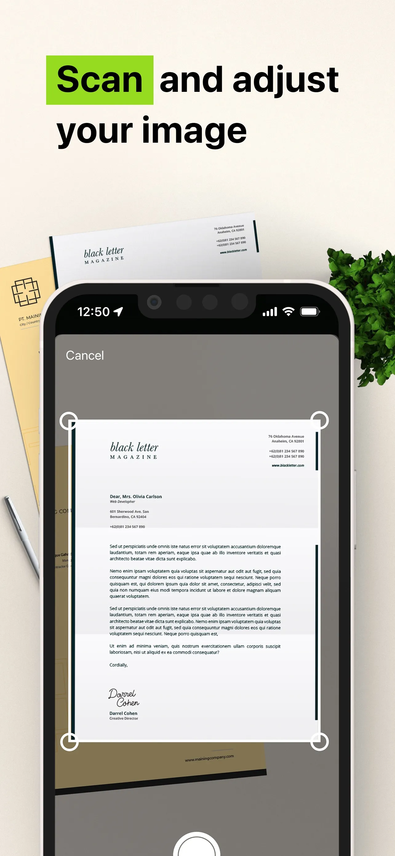 Camera Scanner - PDF iphone screenshot 3