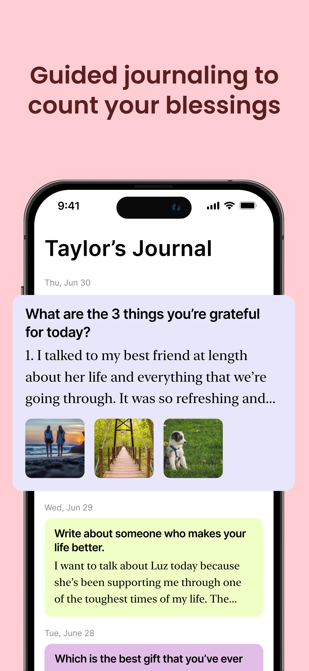 Gratitude: Self-Care Journal iphone screenshot 4