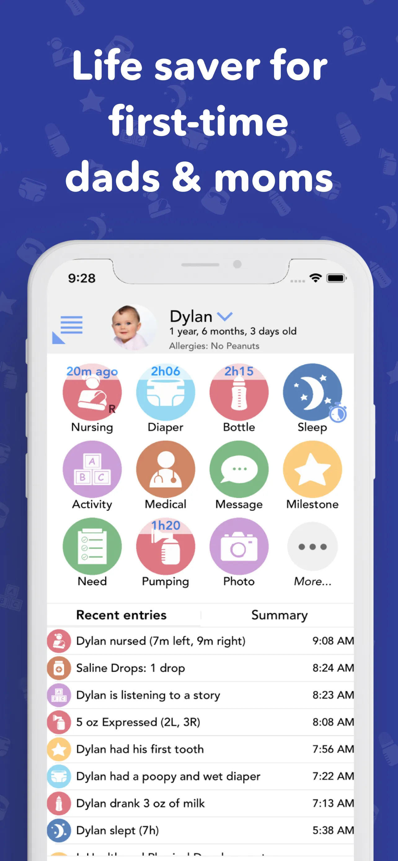 Baby Connect: Newborn Tracker iphone screenshot 2
