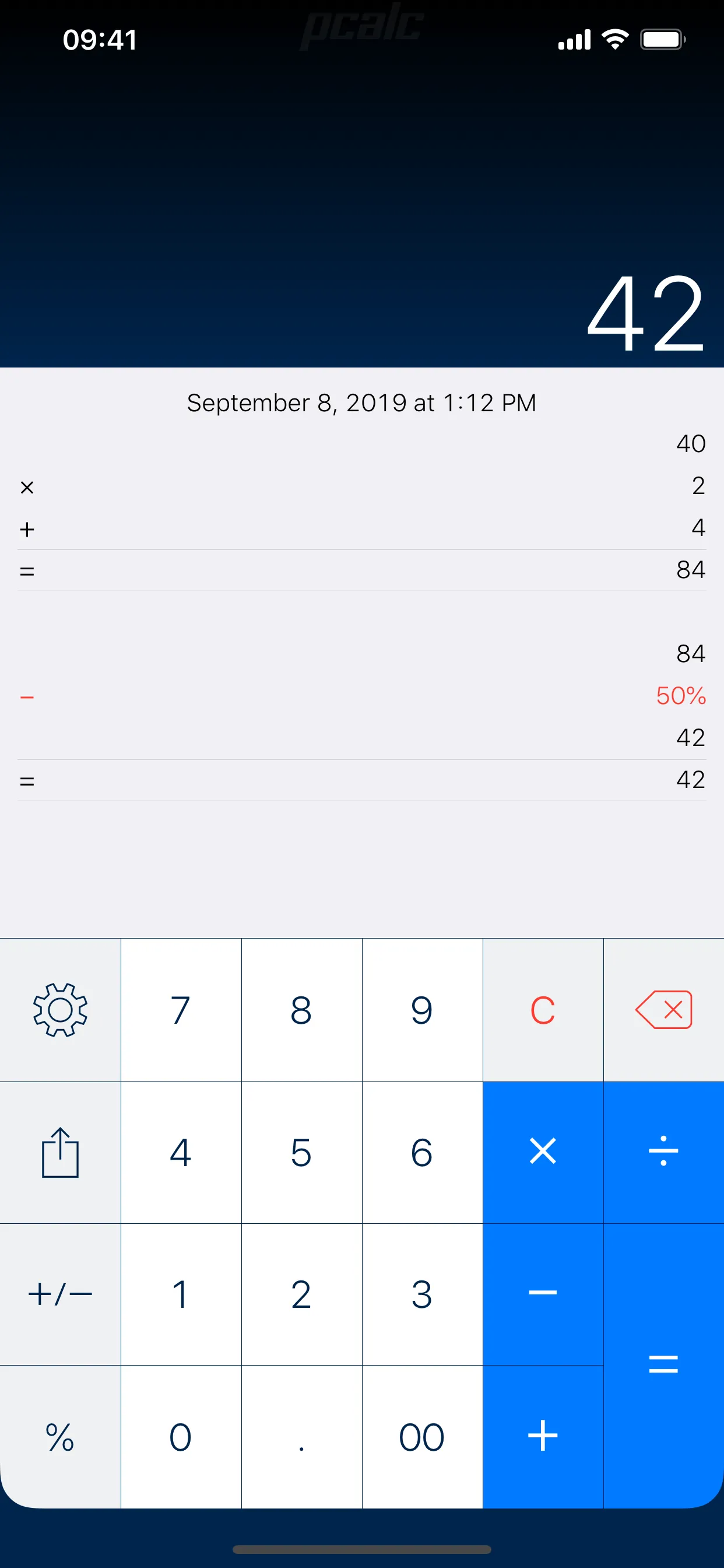 PCalc iphone screenshot 4