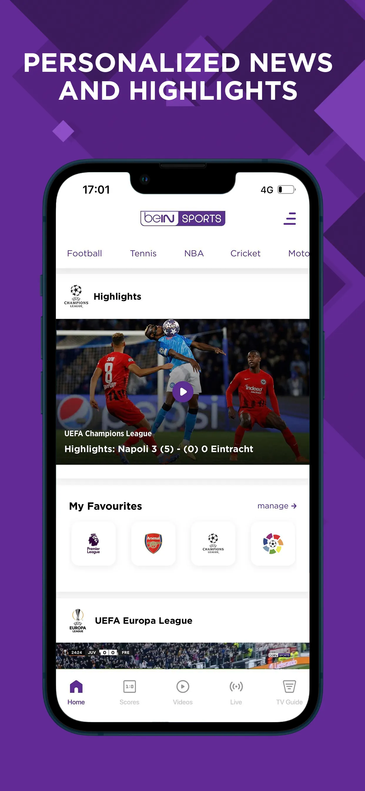 beIN SPORTS iphone screenshot 2
