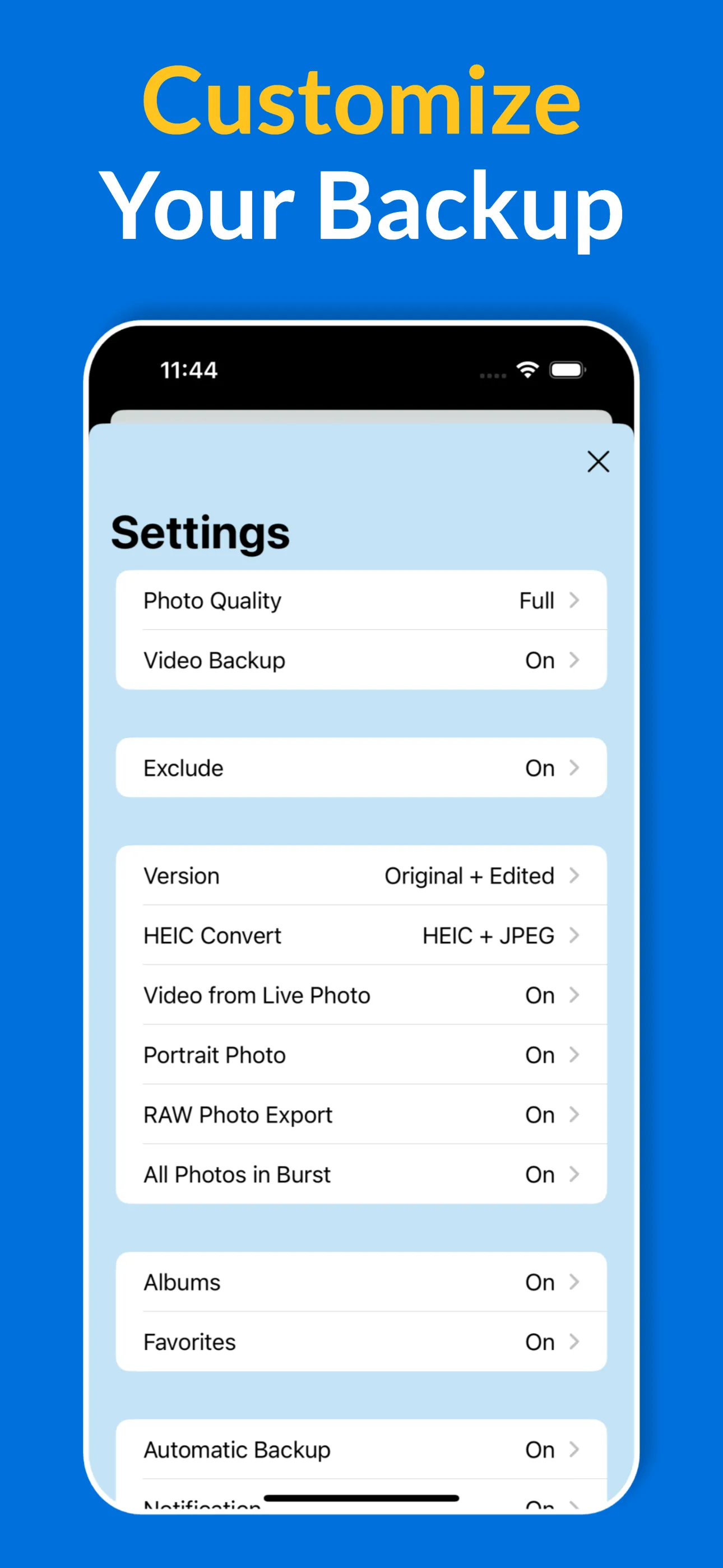 Photo Backup for NAS iphone screenshot 4