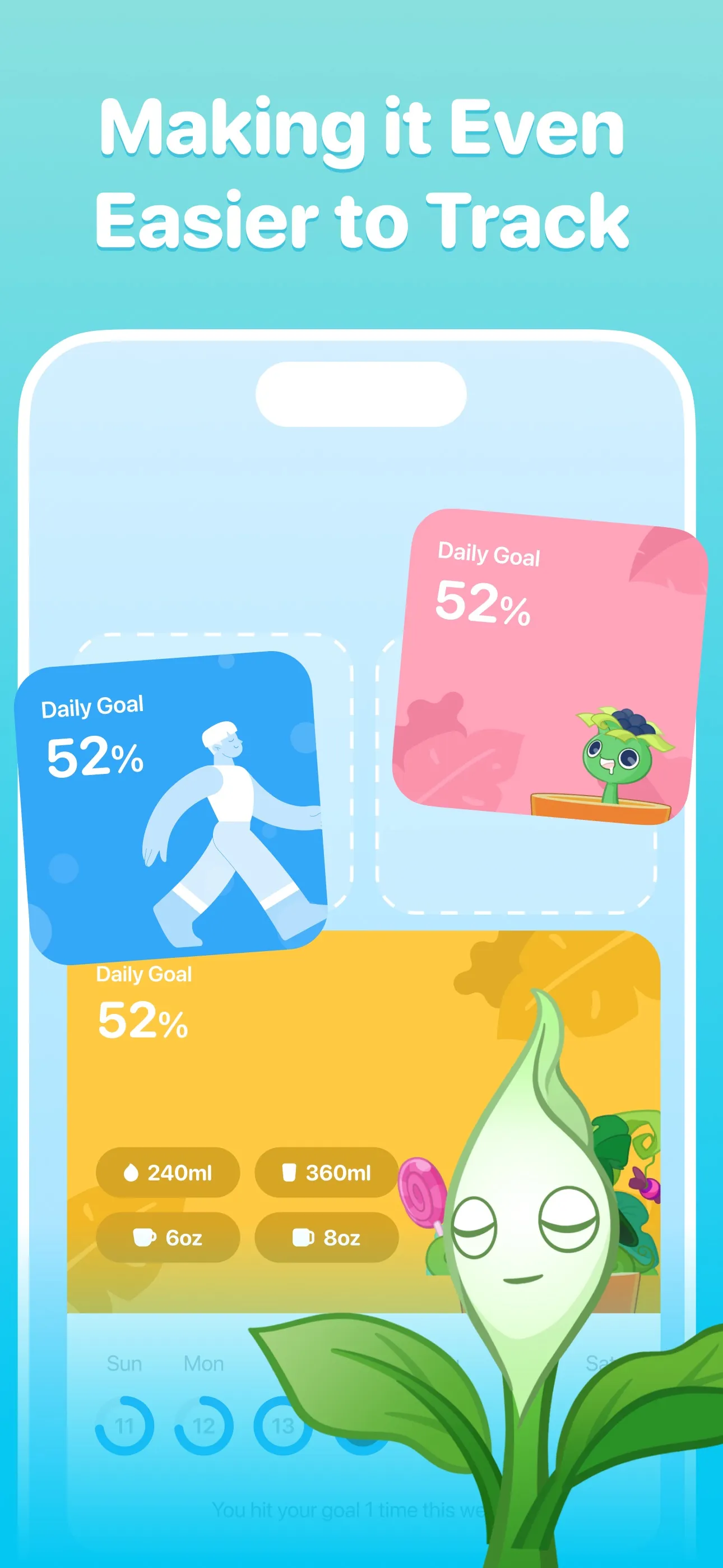 Plant Nanny Cute Water Tracker iphone screenshot 9