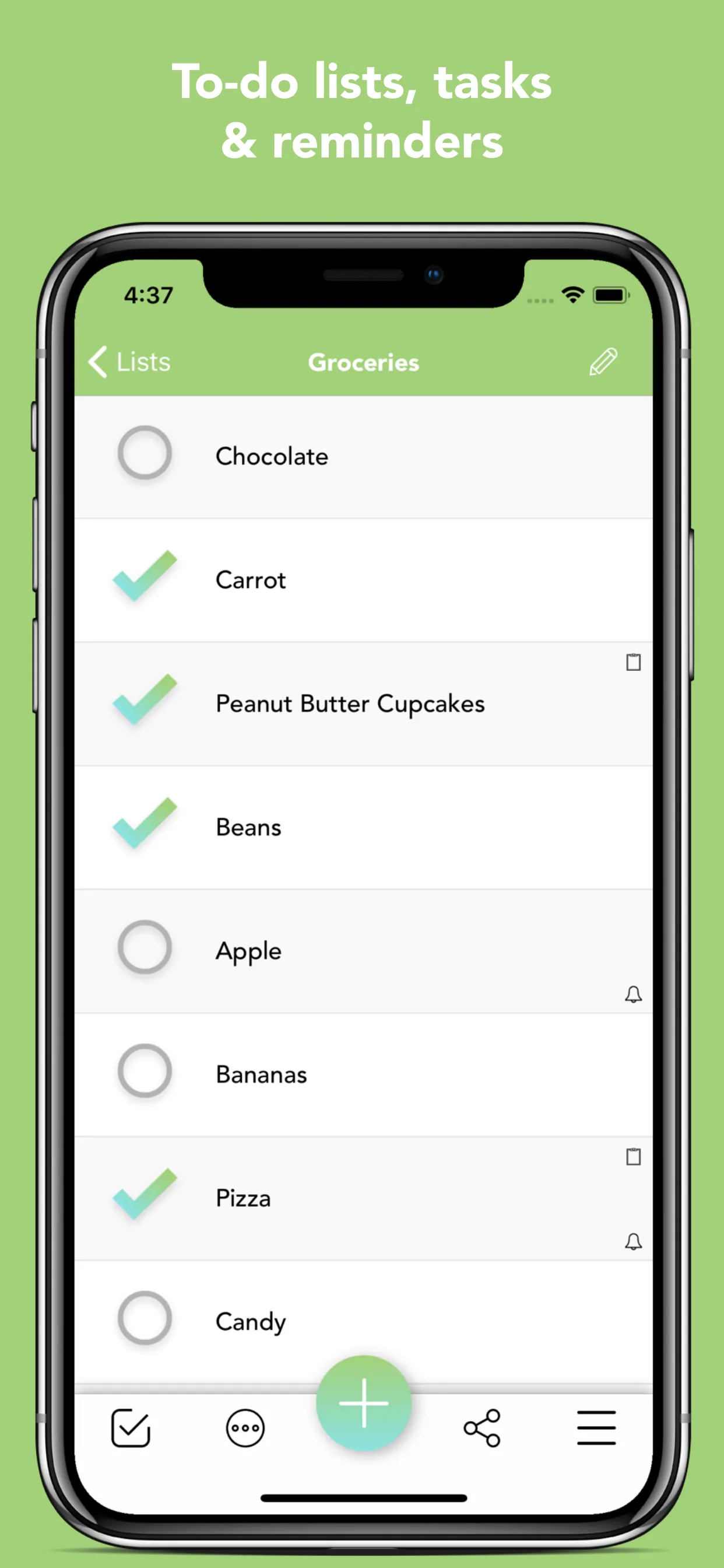 Lists To do iphone screenshot 2