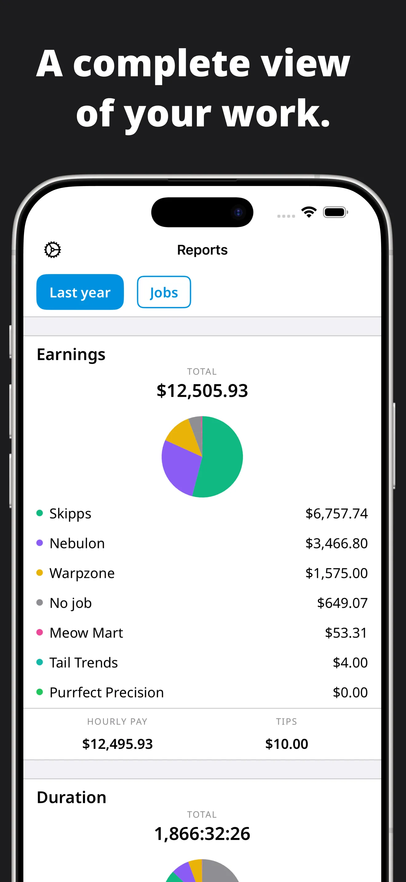 Clock In: Work Hours Tracker iphone screenshot 5