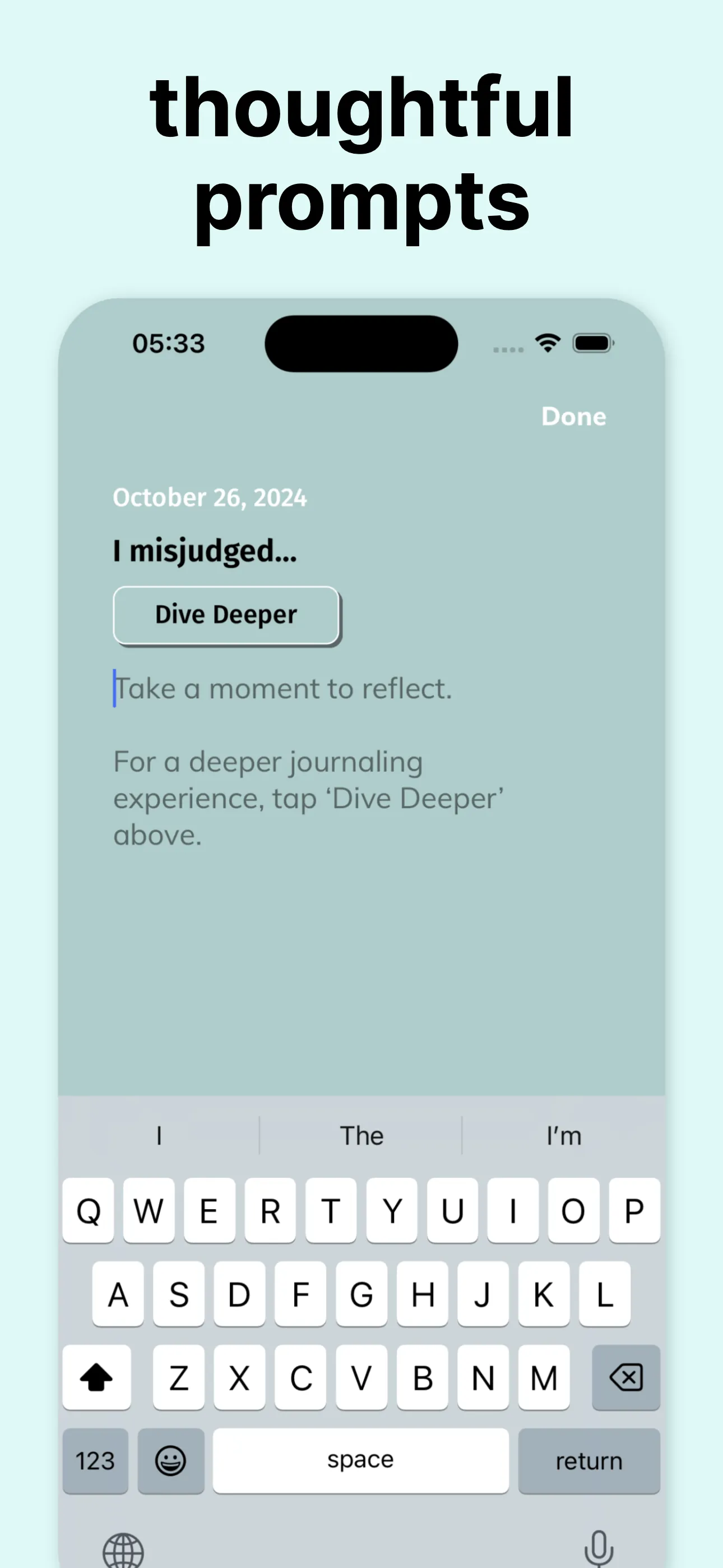 Prompted Journal - Shadow Work iphone screenshot 3
